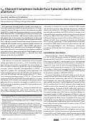 Cover page: I SA Channel Complexes Include Four Subunits Each of DPP6 and Kv4.2*