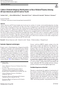 Cover page: Culture-Related Adaptive Mechanisms to Race-Related Trauma Among African American and US Latinx Youth.