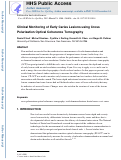 Cover page: Clinical monitoring of early caries lesions using cross polarization optical coherence tomography