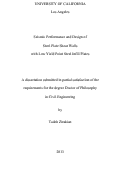 Cover page: Seismic Performance and Design of Steel Plate Shear Walls with Low Yield Point Steel Infill Plates