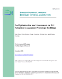 Cover page: An Optimization and Assessment on DG adoption in Japanese Prototype Buildings