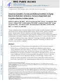 Cover page: American Geriatrics Society and National Institute on Aging Bench‐to‐Bedside Conference: Sensory Impairment and Cognitive Decline in Older Adults