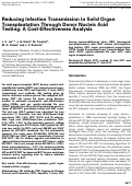 Cover page: Reducing Infection Transmission in Solid Organ Transplantation Through Donor Nucleic Acid Testing: A Cost-Effectiveness Analysis