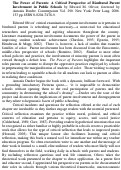 Cover page: Review: The Power of Parents: A Critical Perspective of Bicultural Parent Involvement in Public Schools by Edward M. Olivos