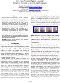 Cover page: Does Space Structure Spatial Language? Linguistic Encoding of Space in Sign Languages