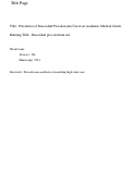 Cover page: Prevalence of Discordant Procalcitonin Use at an Academic Medical Center