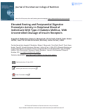 Cover page: Elevated Resting and Postprandial Digestive Proteolytic Activity in Peripheral Blood of Individuals With Type-2 Diabetes Mellitus, With Uncontrolled Cleavage of Insulin Receptors