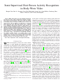 Cover page: Semi-Supervised First-Person Activity Recognition in Body-Worn Video