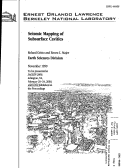 Cover page: Seismic Mapping of Subsurface Cavities