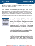 Cover page: Related and unrelated donor transplantation for β-thalassemia major: results of an international survey