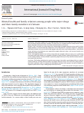 Cover page: Mental health and family relations among people who inject drugs and their family members in Vietnam.