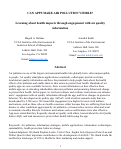 Cover page: Can Apps Make Air Pollution Visible? Learning About Health Impacts Through Engagement with Air Quality Information