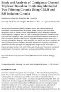 Cover page: Study and analysis of contiguous channel triplexer based on combining method of two filtering circuits using CRLH and RH isolation circuits