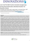 Cover page: Low-cost Portable Suction-Assisted Laryngoscopy Airway Decontamination (SALAD) Simulator for Dynamic Emesis