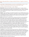 Cover page: Differential Effects of Aging and High Fat Diet on Cognitive Function in Mice