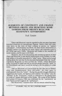 Cover page: Elements of Continuity and Change Between Obote and Museveni: Some Lessons from Obote's Rule for Musevents Government