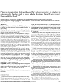 Cover page: Plasma phospholipid fatty acids and fish-oil consumption in relation to osteoporotic fracture risk in older adults: the Age, Gene/Environment Susceptibility Study 2–4