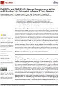 Cover page: FluB-RAM and FluB-RANS: Genome Rearrangement as Safe and Efficacious Live Attenuated Influenza B Virus Vaccines