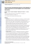 Cover page: Developmental trajectories of joint attention