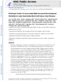 Cover page: Histologic Grade 1 Is Associated With Increased Nonrelapsed Mortality in Lower Gastrointestinal Graft Versus Host Disease