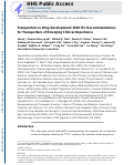 Cover page: Transporters in Drug Development: 2018 ITC Recommendations for Transporters of Emerging Clinical Importance