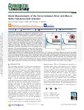 Cover page: Direct Measurements of the Forces between Silver and Mica in Humic Substance-Rich Solutions