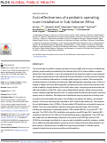 Cover page: Cost-effectiveness of a pediatric operating room installation in Sub-Saharan Africa.