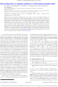 Cover page: Direct Observation of Magnetic Gradient in Co/Pd Pressure-Graded Media