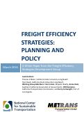 Cover page: Freight Efficiency Strategies: Planning and Policy