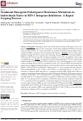 Cover page: Treatment Emergent Dolutegravir Resistance Mutations in Individuals Naïve to HIV-1 Integrase Inhibitors: A Rapid Scoping Review.