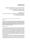 Cover page: La flora della Sicilia come chiave di lettura per la fitogeografia mediterranea: una visione autobiografica