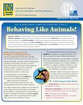 Cover page: Youth Development through Veterinary Science, 1: Behaving Like Animals