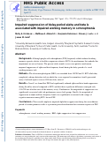 Cover page: Impaired Suppression of Delay-Period Alpha and Beta Is Associated With Impaired Working Memory in Schizophrenia