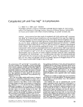 Cover page: Cytoplasmic pH and free Mg2+ in lymphocytes.