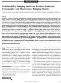 Cover page: Multimodality Imaging Probe for Positron Emission Tomography and Fluorescence Imaging Studies.