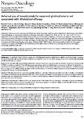 Cover page: Deferred use of bevacizumab for recurrent glioblastoma is not associated with diminished efficacy