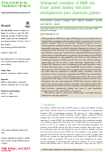 Cover page: Widespread correlation of KRAB zinc finger protein binding with brain-developmental gene expression patterns.