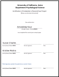 Cover page: Discrimination and Negative Affective: The Additional Burden of Daily Stressors