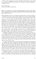 Cover page: Report of an Inquiry into an Injustice: Begade Shutagot’ine and the Sahtu Treaty. By Peter Kulchyski