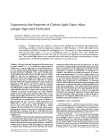 Cover page: Tropomyosin-like properties of clathrin light chains allow a rapid, high-yield purification.