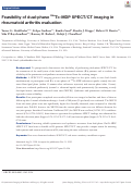 Cover page: Feasibility of dual-phase 99m Tc-MDP SPECT/CT imaging in rheumatoid arthritis evaluation