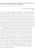 Cover page: Thomas Genova. Imperial Educación: Race and Republican Motherhood in the Nineteenth Century Americas. University of Virginia Press, 2021. 326 pp.