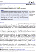 Cover page: Splice site proximity influences alternative exon definition