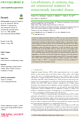 Cover page: Cost-effectiveness of combining drug and environmental treatments for environmentally transmitted diseases