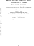 Cover page: A heuristic framework for next-generation models of geostrophic convective turbulence