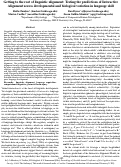 Cover page: Getting to the root of linguistic alignment: Testing the predictions of Interactive Alignment across developmental and biological variation in language skill