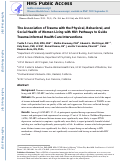 Cover page: The Association of Trauma with the Physical, Behavioral, and Social Health of Women Living with HIV: Pathways to Guide Trauma-informed Health Care Interventions