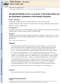 Cover page: Residential Mobility Across Local Areas in the United States and the Geographic Distribution of the Healthy Population