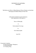 Cover page: The Embryotoxic Effects of Harm Reduction Tobacco Products on Osteoblasts Developing from Human Embryonic Stem Cells