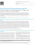 Cover page: Neural predictors of emotional inertia in daily life